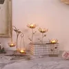 Candle Holders Nordic Iron Gold Bird Incense Candlestick Romantic Table Top Decoration