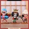 Comics Heroes 10pcs / Set One Piece Action Figures Luffy Zoro Chopper Collectible Modèle Anime Figuras Kids Toys Boy Birthday Gifts Decoration 240413