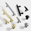 KK&FING Aluminum Alloy Black Gold Nickel Kitchen Cabinet Handles and Knobs Drawer Handles Wardrobe Door Pulls Furniture Hardware