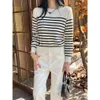 Kobiety swetry P23 Autumn Winter Stripe Twist Dekoration