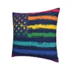 Pillow LGBT Gay Pride Flag Cover Home Decor LGBTQ Lesbian Throw For Living Room Double-sided Printing