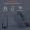 Carte Adattatore WiFi USB WiFi 6 AX1800 Duaband Tena Network Card 1800MBPS USB3.0 ANTENNA ANTENI 5DBI 2.45G Adattatore wireless per laptop per PC