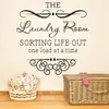 Wall Stickers 1 Sheet Laundry Room Decal Removable PVC Sticker Decorative Wallpaper