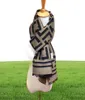 Écoute de laine de créateur Top Super Pure Mens Scarf Womens Soft Advanced Fabrics Luxury Grid Style Long Imprimé SHAWL TAILLE 30180CM1830670