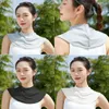 Szaliki jedwabna szyja dekolt ochrona na ramiona letnia ślinica przeciwsłoneczna szal szalik w stylu koreański
