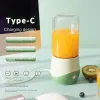 Meyve meyveleri Xiaomi Taşınabilir Elektrik Meyve Meyvesi USB Mini Meyve Mikserleri Gıda Milkshake Blender Çok Fonksiyonlu Meyve Suyu Maker Smoothies Buz Makinesi