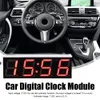 Светодиодный цифровой часовой модуль Mini Car Clock Throck Throck 3 Вольтметр Цифровой вольтметр 3 в цвете 1 Timer Display светодиод R6Q9