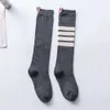 Носки чулочно -носочные изделия TB Women's Net Red Four Bar Stripe JK Средняя труба Корейский колледж в стиле ab