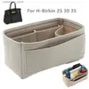 Cosmetische tassen Past voor H Bir Kins 25 30 35 Insert Bags Organisator Make -up Handtas Organiseren Portable Cosmetic Base Shaper For Women Handtas L49