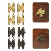 4PCS Wooden Box Latch Antique Jewellery Box Suitcase Latch Lock Clasp Hasp Buckle Decorative Hardware Bronze/Gold Metal Buckle