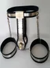 Female Belt Pants Thigh Ring Cuffs BDSM Bondage Stainless Steel Metal Restraint Device Erotic Sexy Toys For Women Adults2212140