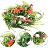 Decoratieve bloemen Wildflower krans nep veer plastic tak simulatie kunstmatige slinger deur hangende bruiloftdecoratie