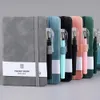 A6 Pocket Notebooks met pen 200 pagina's Leather Notepads Teacher Gift Planning Notebook en Journals School Supplies Stationery 240411