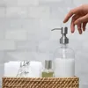 Dispensateur de savon liquide 2 pcs Pompe à main Lotion de lavage à main fluide 2pcs bouteille de couvercles en acier inoxydable