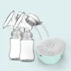 Грудные насосы двойной электрический насос USB Электрический насос грудного насоса с детской молочной бутылкой холодной тепловая площадка BPA Бесплатные мощные насосы груди 240413