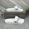 Designer di suola in gomma Sandale Slipper Man Off Summer Beach Scarpe di lusso Lady Mule White Giallo Slide piatta Flat Woman Space cursori Piscina Office Piscina Sandalo