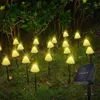 New Solar LED String Lights Fairy Path Lawn Landscape Mushroom Lamp Outdoor Christmas Garden Patio Garland Street Decoration