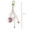 Keychains Disdicate Heart Keychain Ornement élégant Bowknot Pendant sac DCORATION DUSHIP