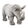 40 cm / 60 cm / 80 cm de haute qualité en gros de haute qualité réaliste gris doux rhinocéros rhinocéros en peluche