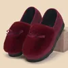 Chaussures décontractées Hiver Furry Coton Femmes confortables Slip-on Chandeurs moelleux chaud