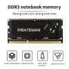 Rams Pirateman Mémoire d'ordinateur portable DDR3L 8 Go 4 Go 1333 MHz 1600MHz 12800S DDR3 pour le cahier SODIMM RAM Memoria