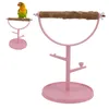 Portable Bird Standing Holder Outdoor Desktop T Shape Stand Bird Climbing Training Stand Toys Birdcage Accessoires