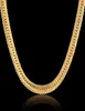 Ganze Vintage lange goldene Kette für Männer Hip Hop -Kette Halskette 8mm golden