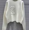 23SS NOWOŚĆ SWEATER WOMENSUM AUDNE Trendy Długie rękawowe Top High-end Slime Pullover Płaszcz Designer Sweter Kobiety Białe cienkie swetry 1125ess 1125ess