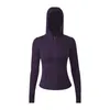 Yogajacken tragen mit Kapuze Define Damen Designer Sport Jacke Mantel doppelseitige Schleiffitness Chothing Hoodies Langarm Kleidung Zwei Styles Trend