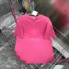 Summer Embroidery Tshirt for Women Clothing Letter Print O-neck Short-sleeve T-shirt Femme Loose Casual Crop Top 100% Cott Tee Short Sleeved Shi S5jf#