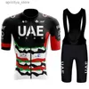 Cycling Shorts Costume for Mens Bike Cycling Shorts Man Bikes UAE Sports Set Cyc Jersey Spring Summer Pro Team 2024 Jacket Mtb Clothing Sets L48