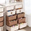 Mobiler Aufbewahrungsschrank Bücherregal Lager Rack Wohnzimmer Baby Kinder Spielzeug Heimschlafzimmer Boden Küchenschränke Schublade