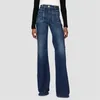 Jeans féminins 2024 Automne coréen Fashion High Waited Denim Pantalon Pantalon Pantalon Cotton Pant Pant