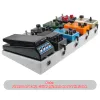 Cables Rockhouse RPB1BK Guitar Effects Pedal Board Robust PE Plastic Guitar Pedalboard Case med Sticking Tape Guitar Pedals Accessory