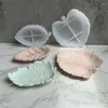 Plates Gypsum Mold Leaf Shape Concrete Cement Large Tree Board Diy Maple Tray Silicone