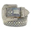 Bai Cheng 2022 Designer BB Belt för män Kvinnor Rotestonbälten med fulla multicolour Shiny Diamond Rhinestones2519