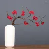 Fiori decorativi Artificial Cherry Plum Peach Blossom Branch Silk per tavolo da casa decorazioni soggiorno Disposizione fiore di matrimonio 87 cm