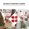 装飾的な花24 PCSフラワーガーランドパーティーの小道具装飾クリスマスツリー飾りシルククロスシミュレーション