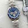 Herren Watch Designer Uhr Automatische Quarzbewegung Watch 43mm Uhren Sapphire Kristall Edelstahl und Kalbslederstreifen Super Luminous Montre de Luxe
