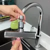 Kitchen Faucets 4-IN-1 Multifunctional Sink Waterfall Faucet Splash-Proof Bathroom Basin Tap Extender Adapter