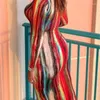 Badeanzug mit Deck -Up -Strandkleidung Frauen 2024 Farbstoffdrucken Langarm Kleid Spandex Badebekleidung für Schwimmpareos Strandbekleidung