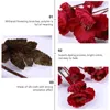 Flores decorativas 2 PCs Decorações de casamento Flor artificial Falsas Pappies Bouquet Bouquet Housedas simulado para