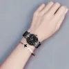 Starry Sky Watch Woman Watches Black Fashion Casual Female montre à la bracele