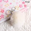 Keychains 1pc 8cm imitation furm ball soffy Soft Keychain Pendant peluche keyring sacs à dos