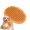 Dog Apparel Shampoo Brush Massage For Shower Comfortable Ring Handle Ergonomic Bathing Supplies Cats