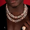 Chokers Big Heavy Full Iced Out Bling CZ Cuban Infinity Chain Silver Rose Two Tone Gold Color Star Eye Charm Hip Hop NecklaceChoke1035819