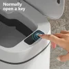 14L SMART SENSOR PRASH CAN CAN GELUKKMAKET WATERPROBEER NADE Automatische Bin WasteBasket voor keukentoilet Slaapkamer 240408