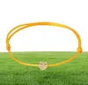 20pcslot Gold Lovely Heart Bracelets Rope Lucky Red Bracelet For Women Red String Adjustable Handmade Bracelet DIY9492120