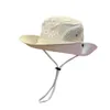 Kapelusz turystyczny kapelusz na kemping dla mężczyzn i kobiet łowiący ryby, wędkarstwo na świeżym powietrzu, odporny na UV zachodni kowbojski kapelusz