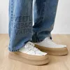 Sapatos casuais tênis grossos de skate de moda para renda confortável em plataforma vulcanizada zapatillas hombre